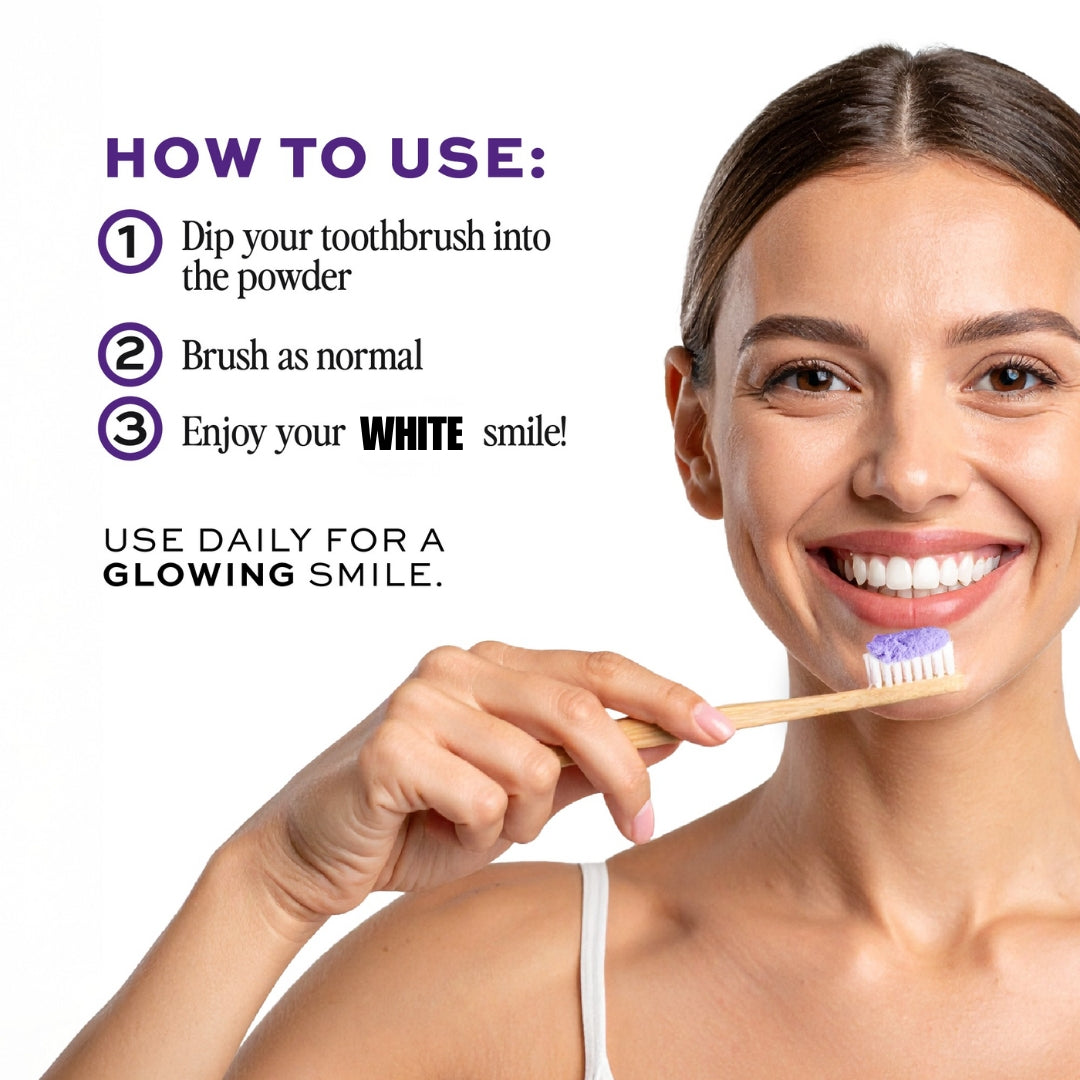 Purple Teeth Whitening Powder