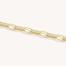 Interlinked Diamond Paperclip Bracelet