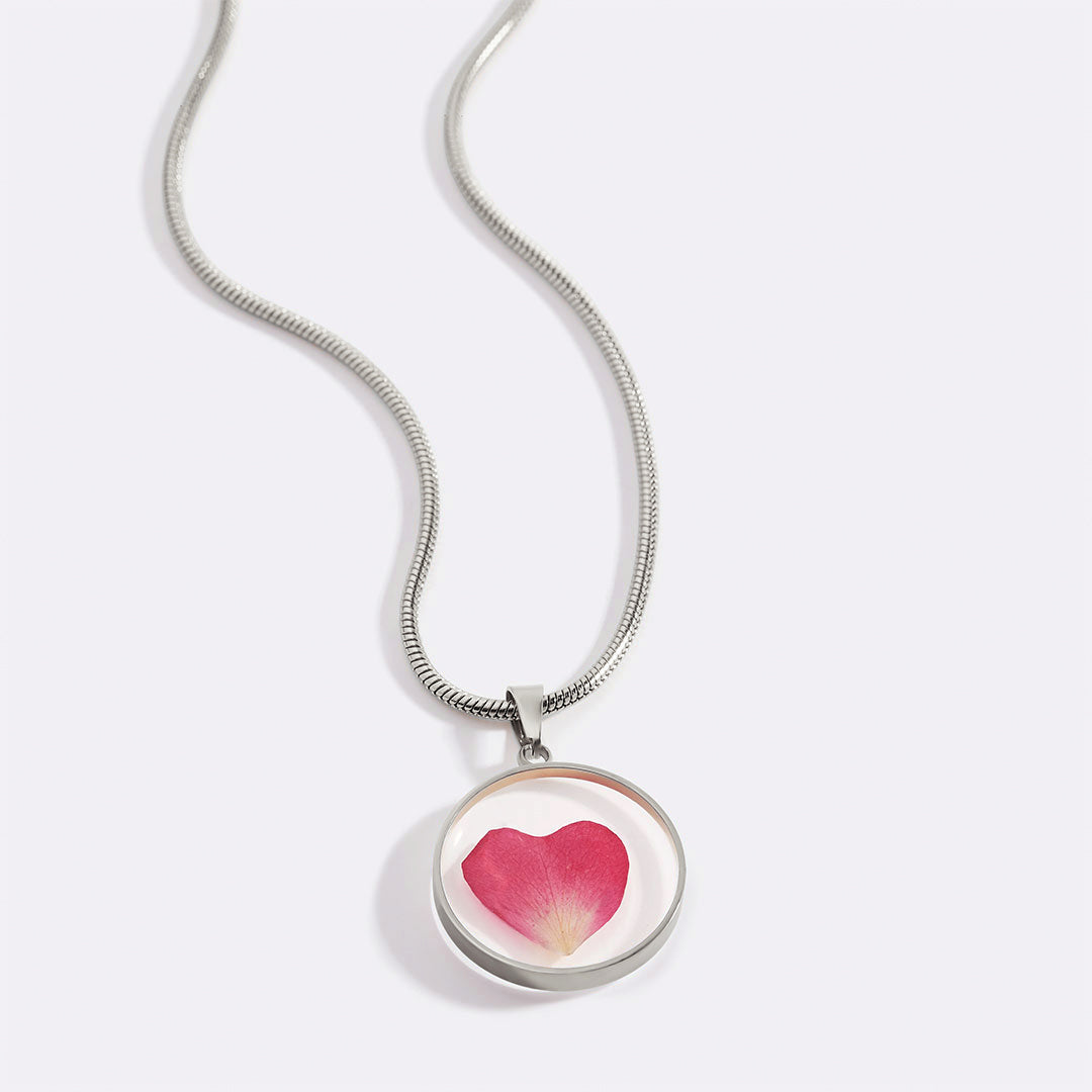 Pressed Birth Flower Necklace