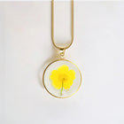 Pressed Birth Flower Necklace