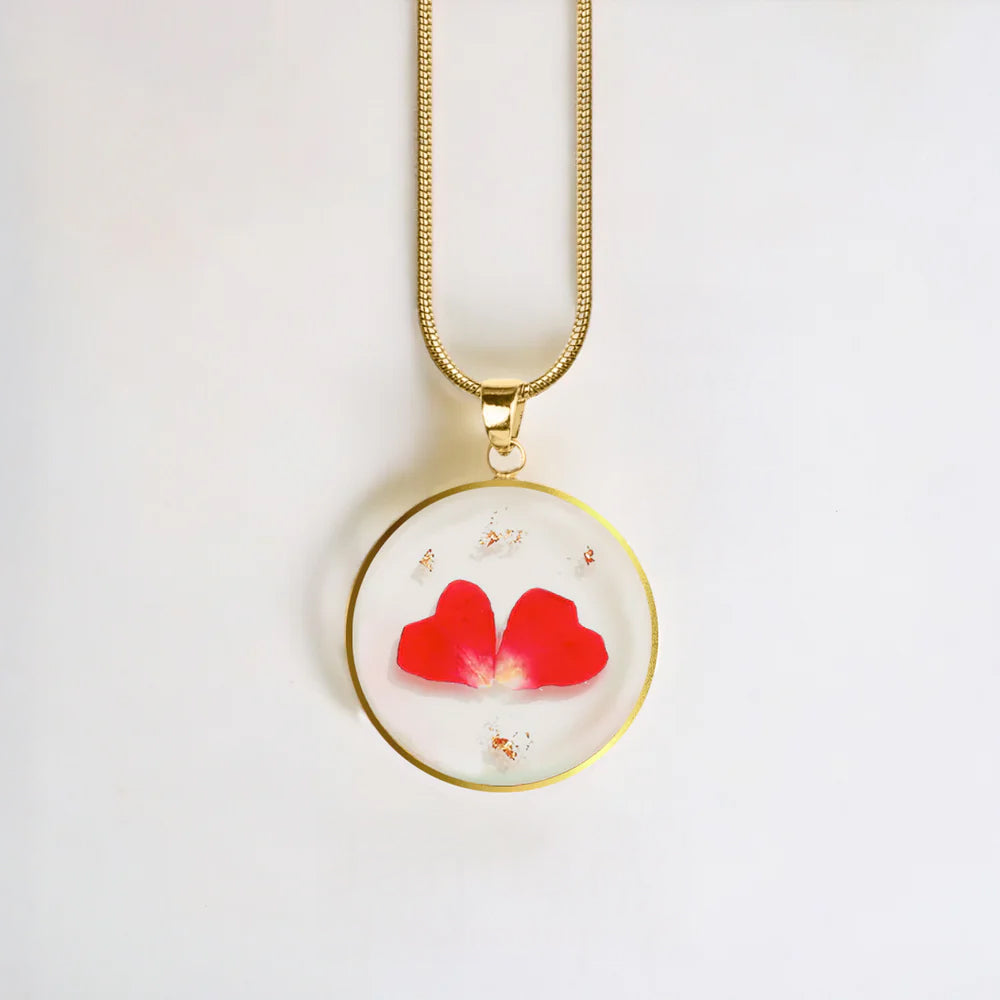 Pressed Birth Flower Necklace