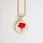 Pressed Birth Flower Necklace