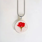 Pressed Birth Flower Necklace