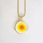 Pressed Birth Flower Necklace