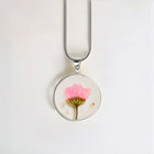 Pressed Birth Flower Necklace