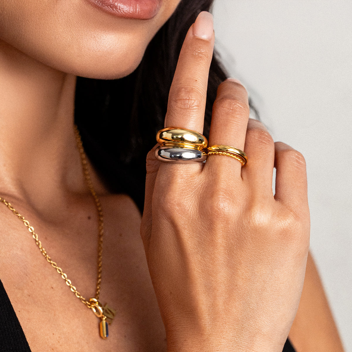 The Merge Mixed Metal Ring